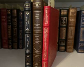 B221 - $15 Each. Signed First Edition. THE FRANKLIN LIBRARY - LEATHER BOUND. Diary of a Yuppie. Mysteries of Winterthurn. Exit Lady Masham. (Shelf 2) 