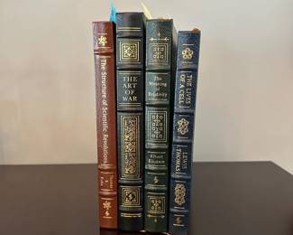 B190 - $60 Each. EASTON PRESS COLLECTOR'S EDITION BOUND IN GENUINE LEATHER.  The Structure of Scientific Revolutions. The Art of War. The Meaning of Relativity. The Lives of a Cell.  (Basket 5) 