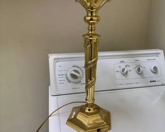 B167 - $30 Pair of Brass Colored Table Lamps. 