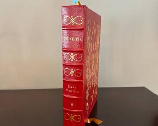 B192 - $100 Each. EASTON PRESS COLLECTOR'S EDITION BOUND IN GENUINE LEATHER.  Principia - Issac Newton. (Basket 5) 