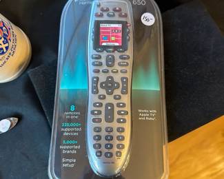 B165 - $150. Sealed New Logitech Harmony 650 Universal remote. 