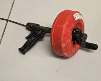 B76 - $25. Ridgid PowerSpin Drain Cleaner Cable (used)