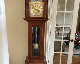 TWO GRANDFATHER CLOCKS