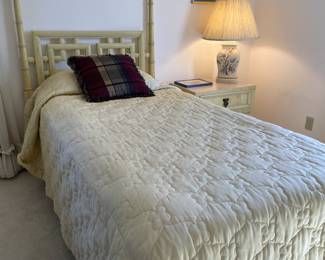 Faux bamboo twin bed by Dixie 
