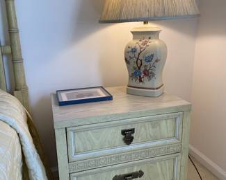 Asian style bedside table by Dixie
