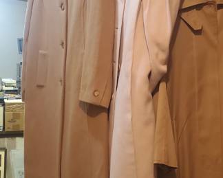 Lots of coats some with tages