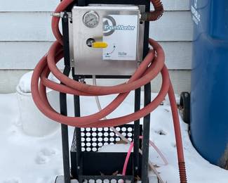 Commercial Htdraulic washer for boats, trucks, etc. this hooks to a compressor and then chemicals are added for cleaning!