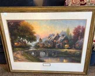 Cobblestone Bridge by Thomas Kinkade