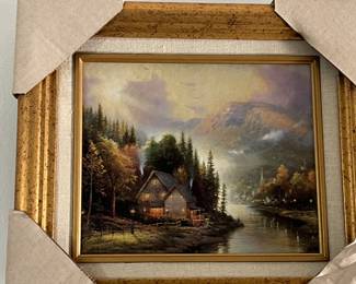 Framed art by Kinkade