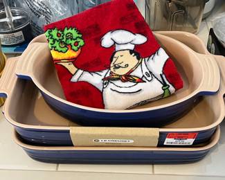 Brand new Le Crueset baking dishes
