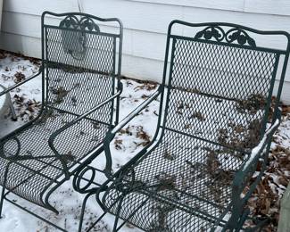 Wrought iron chairs in great shape!