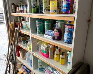 Cleaning products and lots of ball jars