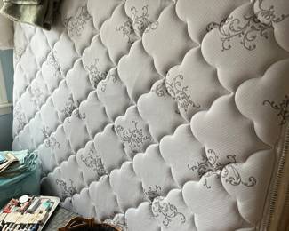 Practically brand new queen mattress and boxspring! Also have entire bedroom set that includes headboard and footboard