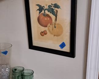 Tomato art. Framed