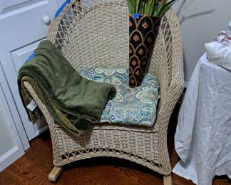 Wicker rocker