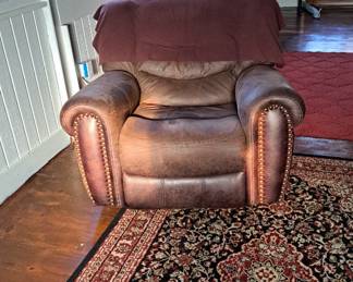 Huge easy chair rocker recliner