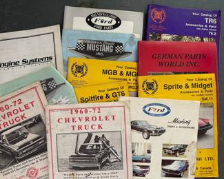 Vintage car manuals