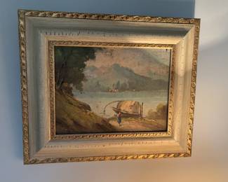 19th Century European Oil on Canvas