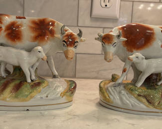 Staffordshire Cows, Red & White