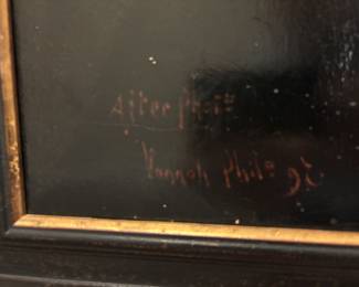 Detail of Portrait Signature