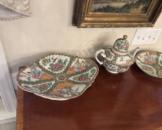 Collection of Canton Famille Rose and Rose Medallion Fine Porcelain 