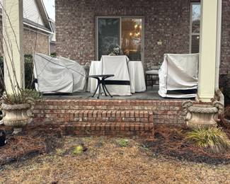 Patio Set and Urns