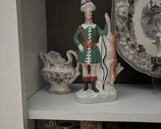 Staffordshire Hunting Figure