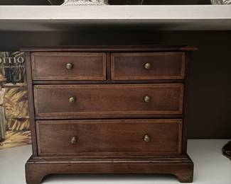 19th Century Apprentice Chest with Banded Inlay