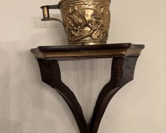 Wall Bracket & Antique Hunting or Stirrup Cup