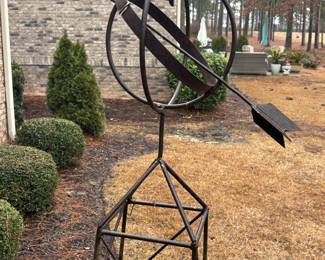 Wrought Iron Arrow Armillary 