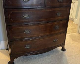 Inlaid Chest of Drawers with Splayed Foot
