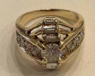 Diamond and Gold Ring