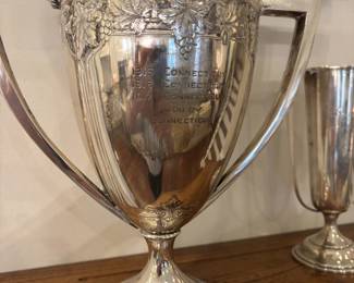 Sterling Silver Engraved Trophy Cup 