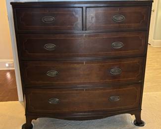 Georgian Style Inlaid Dresser or Chest of Drawers