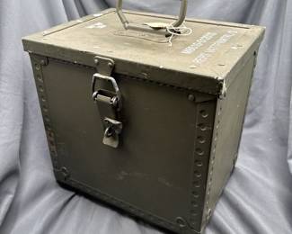Swedish Army Equipment Wooden Crate