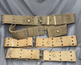 Lot Of 4 WWII M1936 Pistol Belts