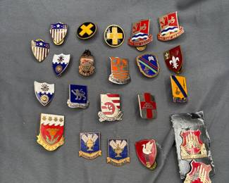 Large Lot Of WW2 And Cold War Army Distinctive Insignia