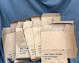 Vietnam War Era Ration B2 And B3 Unit Boxes