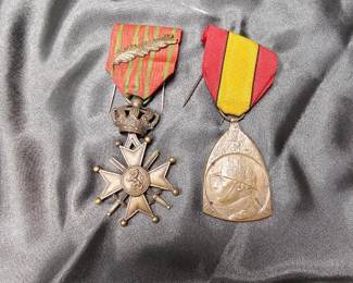 WWI BELGIAN WAR MEDALS