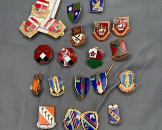 Large Lot Of WW2 And Cold War Army Distinctive Insignia