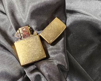 Gold Brushed Zippo Lighter