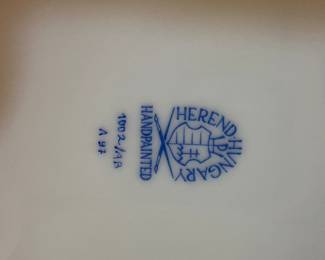 Herend Soup Tureen and under platter. 