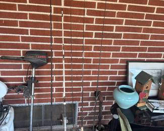Fishing rods
Electric motor 