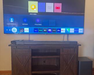 85” Samsung smart TV

Harman Bar 9.1 True Wireless Surround 