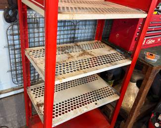 Vintage Coke shelf metal