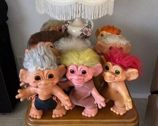 This is NOT even half of the Troll Dolls that we have!!! There are so many and all different sizes!!