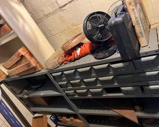 Shelf and draw storage units