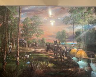 Signed highwaymen lithograph