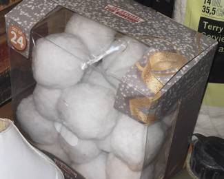 Faux Snowballs