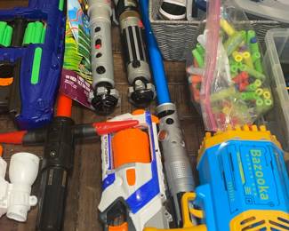 Nerf Toys W/ Attachments